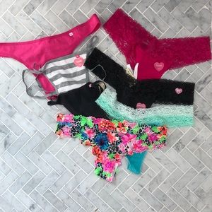 Victoria’s Secret thongs (7) NWT size: S/P and XS